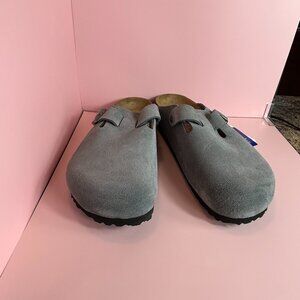 BIRKENSTOCK BOSTON SOFT FOOTBED SUEDE (10)